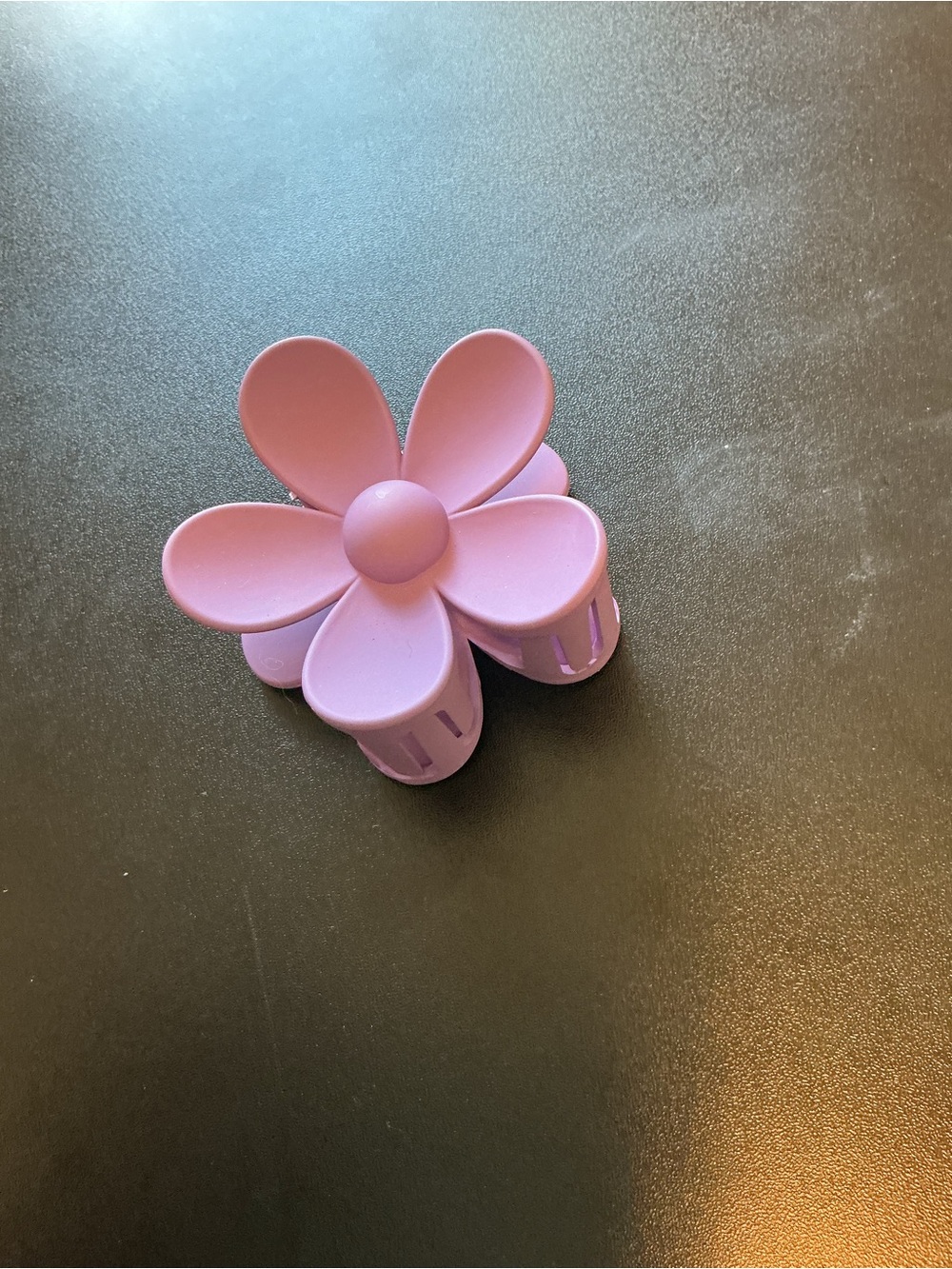 Purple Flower Hair Clip